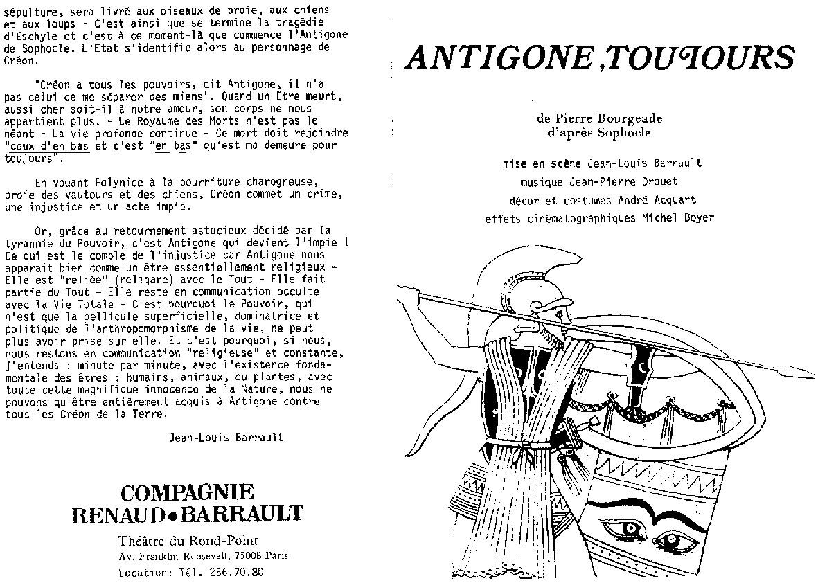 Antigone, Toujours : Presse - https://www.geoffroythiebaut.com