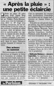 Après la pluie // Presse Théâtre